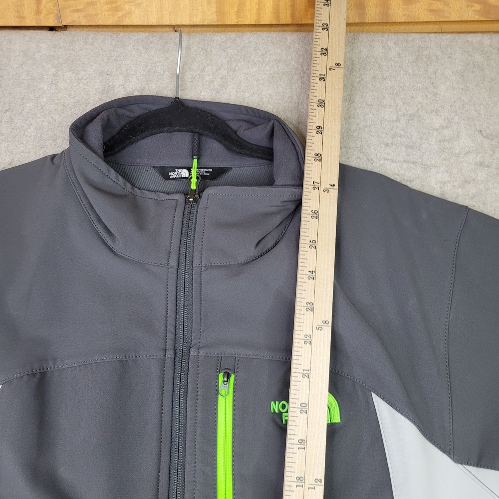 The North Face Windwall Jacket Mens L‎ Gray Colorblock Full Zip Mock Neck - Picture 12 of 13